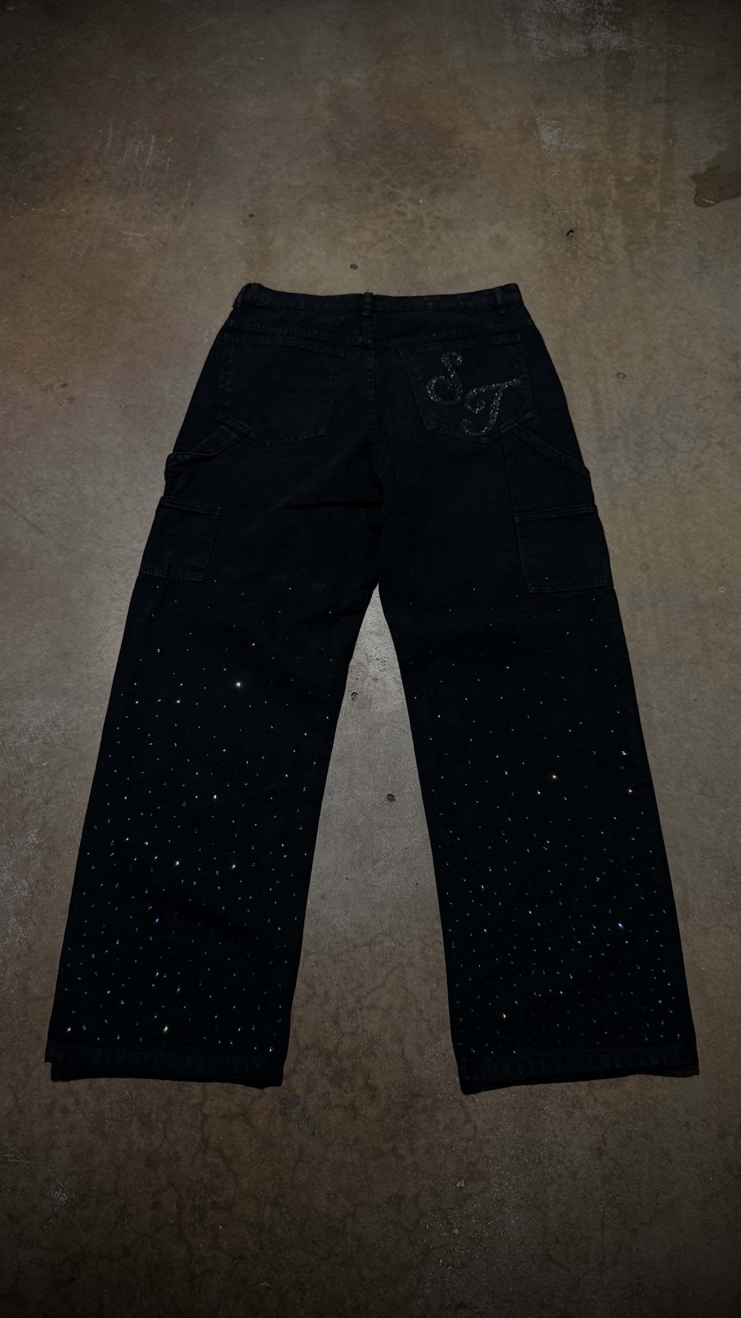 Rhinestone Carpenter Pants