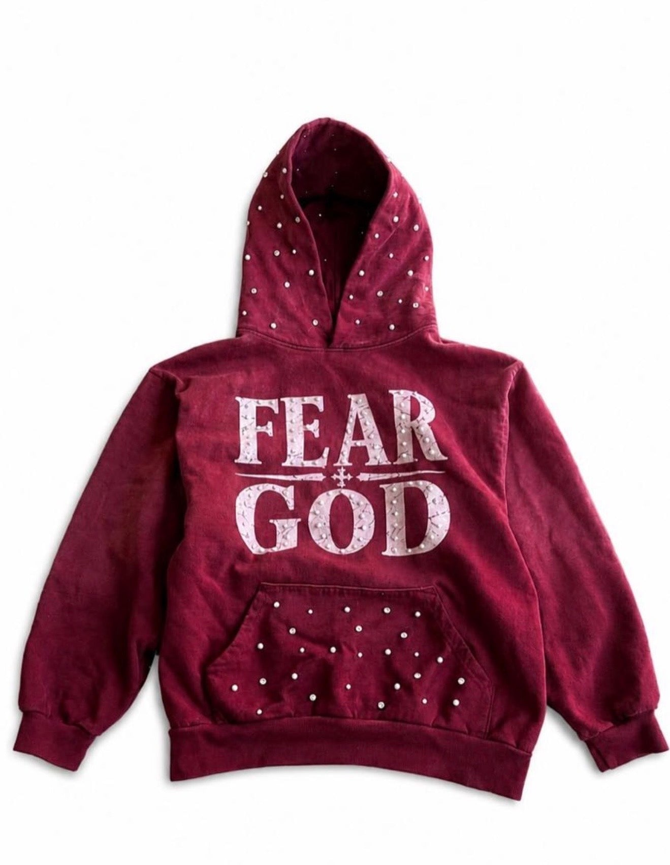FEAR GOD Pearl/Rhinestone Hoodie