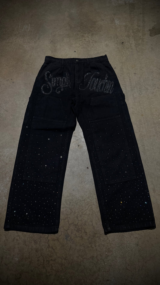 Rhinestone Carpenter Pants